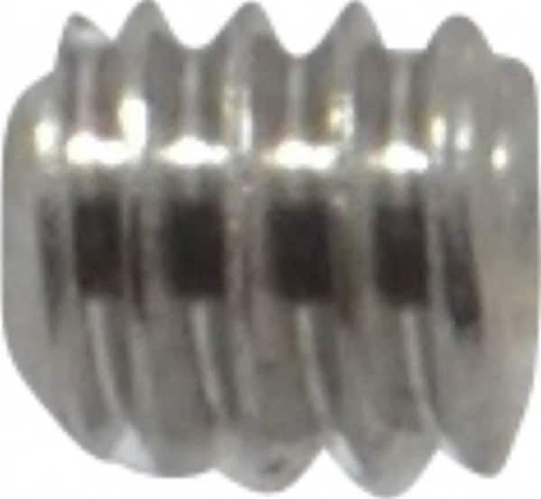 Value Collection - #5-40 UNC, 1/8" OAL, Cup Point Set Screw - Grade 18-8 Stainless Steel, 1/16" Key - Exact Tooling