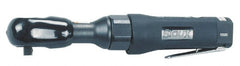 Sioux Tools - 1/2" Drive, 185 RPM, 50 Ft/Lb Torque Ratchet Wrench - Angled Handle, 150 IPM, 3 to 12 CFM, 1/4" NPT Inlet - Exact Tooling
