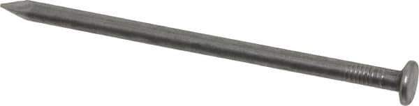 Value Collection - 10D, 9 Gauge, 3" OAL Common Nails - Ring Shank, Grade 2 Steel, Bright Finish - Exact Tooling