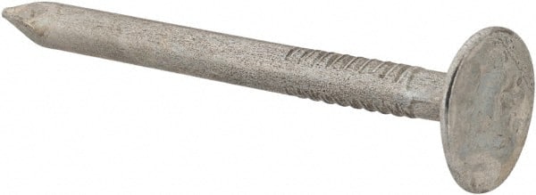 Value Collection - 11 Gauge, 1-1/2" OAL Roofing Nails - Ring Shank, Grade 2 Steel, Galvanized Finish - Exact Tooling