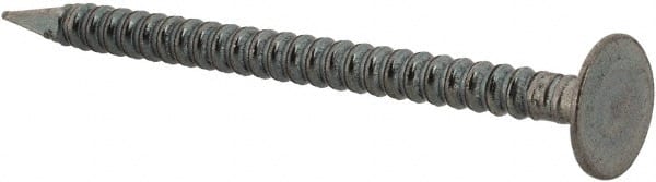 Value Collection - 13 Gauge, 1-5/8" OAL Common Nails - Annular Thread Shank, Grade 2 Steel, Blued Finish - Exact Tooling