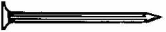 Value Collection - 9 Gauge, 2-1/2" OAL Masonry Nails - Fluted Shank, Grade 2 Steel, Uncoated - Exact Tooling