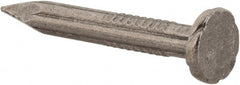 Value Collection - 9 Gauge, 1-1/4" OAL Masonry Nails - Fluted Shank, Grade 2 Steel, Uncoated - Exact Tooling