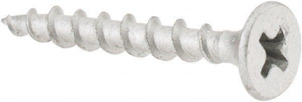Value Collection - #6 Bugle Head, Phillips Steel Deck Screw - 1-1/4" OAL, Galvanized, Grade 2 - Exact Tooling