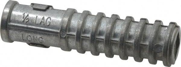 Value Collection - 1/2" Diam, 3/4" Drill, Lag Shield Concrete Anchor - Alloy Steel - Exact Tooling