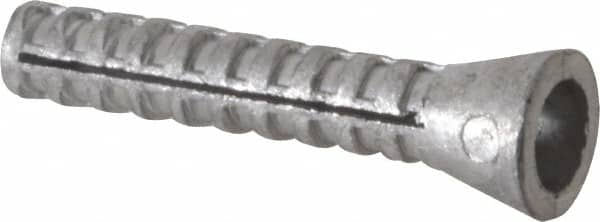 Value Collection - 1/4" Diam, 1/4" Drill, 1-1/2" OAL, 1" Min Embedment Plug Concrete Anchor - Lead Alloy - Exact Tooling