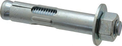 Value Collection - 5/8" Diam, 5/8" Drill, 3" OAL, 2-3/4" Min Embedment Sleeve Concrete Anchor - Steel, Zinc-Plated Finish, Hex Nut Head, Hex Drive - Exact Tooling