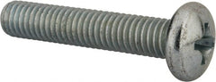 Value Collection - 3/8-16 UNC, 2" Length Under Head Phillips Drive Machine Screw - Pan Head, Grade 2 Steel, Zinc-Plated Finish, Without Washer - Exact Tooling