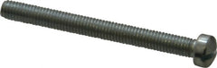 Value Collection - #10-32 UNF, 2" Length Under Head Slotted Drive Machine Screw - Fillister Head, Grade J82 Steel, Zinc-Plated Finish, Without Washer - Exact Tooling