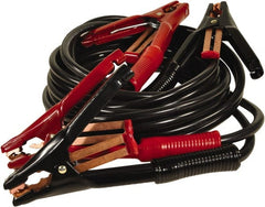 Associated Equipment - 15 Ft. Long, 500 Amperage Rating, Heavy Duty Booster Cable - Black & Red, 5 AWG Wire Guage - Exact Tooling
