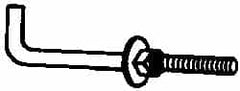 Value Collection - 7/8-9, 10" OAL Bent Anchor Bolt - Grade 2 Steel - Exact Tooling