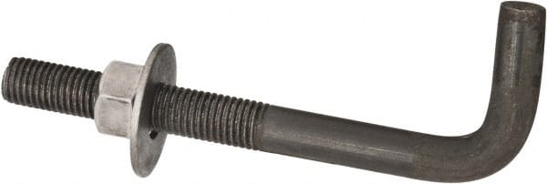 Value Collection - 3/4-10, 8" OAL Bent Anchor Bolt - Grade 2 Steel - Exact Tooling