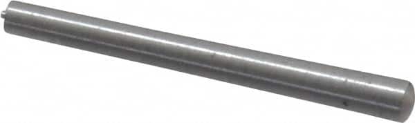 Value Collection - Size 6/0, 0.0624" Small End Diam, 0.078" Large End Diam, Uncoated Steel Taper Pin - Grade C-12L14, 3/4" OAL, 3/4 Pin Length - Exact Tooling