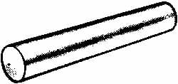 Value Collection - Size 8, 0.4192" Small End Diam, 0.492" Large End Diam, Passivated Stainless Steel Taper Pin - Grade 303, 18-8, 3-1/2" OAL, 3-1/2 Pin Length - Exact Tooling