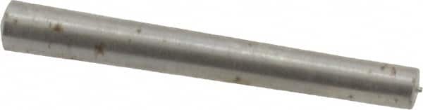 Value Collection - Size 5/0, 0.0784" Small End Diam, 0.094" Large End Diam, Uncoated Steel Taper Pin - Grade C-12L14, 3/4" OAL, 3/4 Pin Length - Exact Tooling