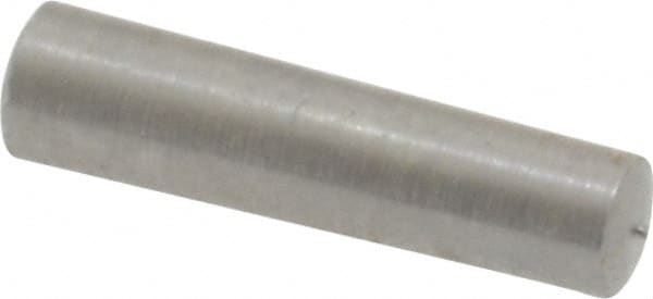 Value Collection - Size 3/0, 0.1146" Small End Diam, 0.125" Large End Diam, Uncoated Steel Taper Pin - Grade C-12L14, 1/2" OAL, 1/2 Pin Length - Exact Tooling