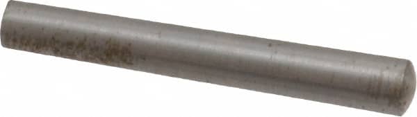 Value Collection - Size 2/0, 0.1202" Small End Diam, 0.141" Large End Diam, Uncoated Steel Taper Pin - Grade C-12L14, 1" OAL, 1 Pin Length - Exact Tooling