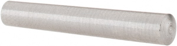 Value Collection - Size 0, 0.1352" Small End Diam, 0.156" Large End Diam, Uncoated Steel Taper Pin - Grade C-12L14, 1" OAL, 1 Pin Length - Exact Tooling