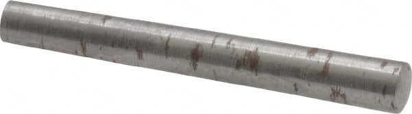 Value Collection - Size 0, 0.13" Small End Diam, 0.156" Large End Diam, Uncoated Steel Taper Pin - Grade C-12L14, 1-1/4" OAL, 1-1/4 Pin Length - Exact Tooling