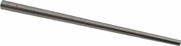 Value Collection - Size 0, 0.0936" Small End Diam, 0.156" Large End Diam, Uncoated Steel Taper Pin - Grade C-12L14, 3" OAL, 3 Pin Length - Exact Tooling