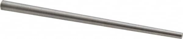 Value Collection - Size 3, 0.1358" Small End Diam, 0.219" Large End Diam, Uncoated Steel Taper Pin - Grade C-12L14, 4" OAL, 4 Pin Length - Exact Tooling