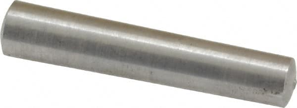 Value Collection - Size 4, 0.224" Small End Diam, 0.25" Large End Diam, Uncoated Steel Taper Pin - Grade C-12L14, 1-1/4" OAL, 1-1/4 Pin Length - Exact Tooling
