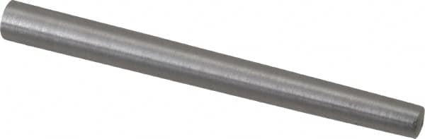 Value Collection - Size 5, 0.2266" Small End Diam, 0.289" Large End Diam, Uncoated Steel Taper Pin - Grade C-12L14, 3" OAL, 3 Pin Length - Exact Tooling