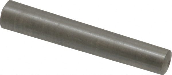 Value Collection - Size 6, 0.2994" Small End Diam, 0.341" Large End Diam, Uncoated Steel Taper Pin - Grade C-12L14, 2" OAL, 2 Pin Length - Exact Tooling