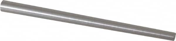 Value Collection - Size 6, 0.237" Small End Diam, 0.341" Large End Diam, Uncoated Steel Taper Pin - Grade C-12L14, 5" OAL, 5 Pin Length - Exact Tooling