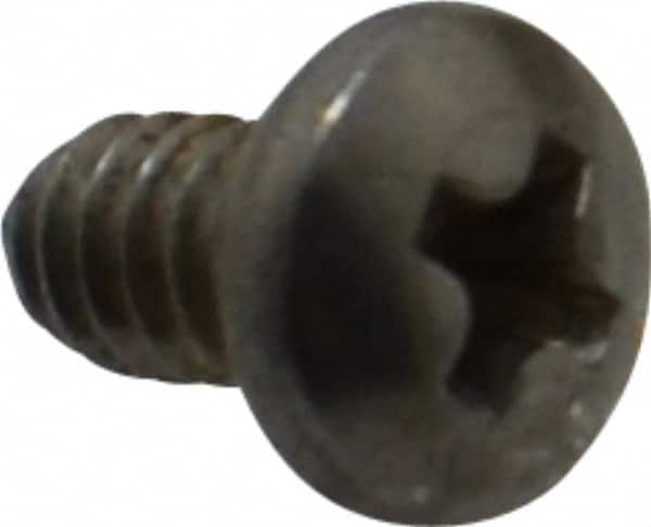 Value Collection - #4-40 UNC, 3/16" Length Under Head Phillips Drive Machine Screw - Pan Head, Grade 18-8 Stainless Steel, Uncoated, Without Washer - Exact Tooling