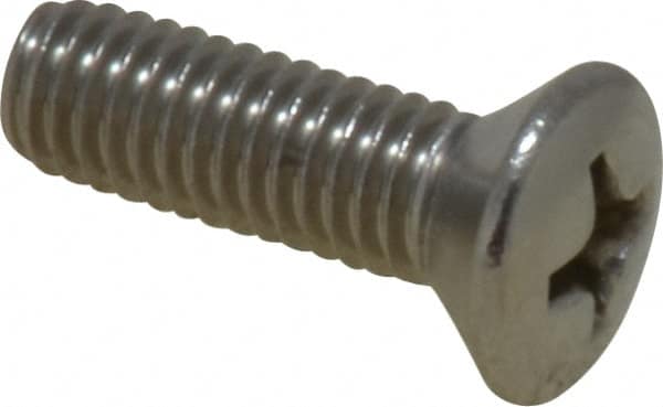 Value Collection - #10-32 UNF, 5/8" OAL Phillips Drive Machine Screw - Oval Head, Grade 18-8 Stainless Steel, Uncoated, Without Washer - Exact Tooling