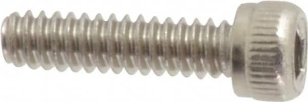 Value Collection - #4-40 UNC Hex Socket Drive, Socket Cap Screw - Grade 18-8 Stainless Steel, Uncoated, Fully Threaded, 7/16" Length Under Head - Exact Tooling