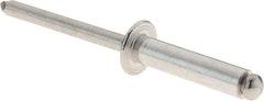 RivetKing - Size 610 Dome Head Aluminum Open End Blind Rivet - Aluminum Mandrel, 0.501" to 5/8" Grip, 3/8" Head Diam, 0.192" to 0.198" Hole Diam, 0.825" Length Under Head, 3/16" Body Diam - Exact Tooling
