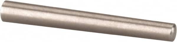 Value Collection - Size 5/0, 0.0784" Small End Diam, 0.094" Large End Diam, Passivated Stainless Steel Taper Pin - Grade 303, 18-8, 3/4" OAL, 3/4 Pin Length - Exact Tooling