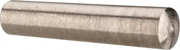 Value Collection - Size 0, 0.1404" Small End Diam, 0.156" Large End Diam, Passivated Stainless Steel Taper Pin - Grade 303, 18-8, 3/4" OAL, 3/4 Pin Length - Exact Tooling