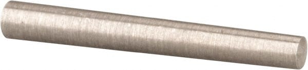 Value Collection - Size 0, 0.13" Small End Diam, 0.156" Large End Diam, Passivated Stainless Steel Taper Pin - Grade 303, 18-8, 1-1/4" OAL, 1-1/4 Pin Length - Exact Tooling