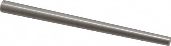 Value Collection - Size 3, 0.1566" Small End Diam, 0.219" Large End Diam, Passivated Stainless Steel Taper Pin - Grade 303, 18-8, 3" OAL, 3 Pin Length - Exact Tooling