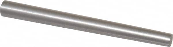 Value Collection - Size 5, 0.2266" Small End Diam, 0.289" Large End Diam, Passivated Stainless Steel Taper Pin - Grade 303, 18-8, 3" OAL, 3 Pin Length - Exact Tooling