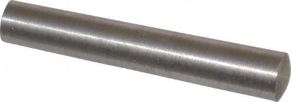 Value Collection - Size 6, 0.2994" Small End Diam, 0.341" Large End Diam, Passivated Stainless Steel Taper Pin - Grade 303, 18-8, 2" OAL, 2 Pin Length - Exact Tooling