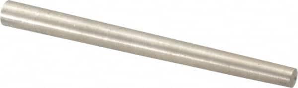 Value Collection - Size 6, 0.2578" Small End Diam, 0.341" Large End Diam, Passivated Stainless Steel Taper Pin - Grade 303, 18-8, 4" OAL, 4 Pin Length - Exact Tooling
