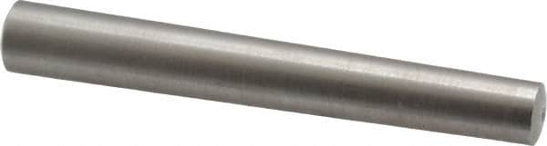 Value Collection - Size 7, 0.3466" Small End Diam, 0.409" Large End Diam, Passivated Stainless Steel Taper Pin - Grade 303, 18-8, 3" OAL, 3 Pin Length - Exact Tooling