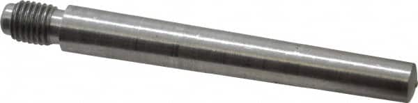 Value Collection - Size 6, 0.339" Large End Diam, Uncoated Steel 5/16-24 Threaded Taper Pin - Grade C-12L14, 2-1/2 Pin Length - Exact Tooling