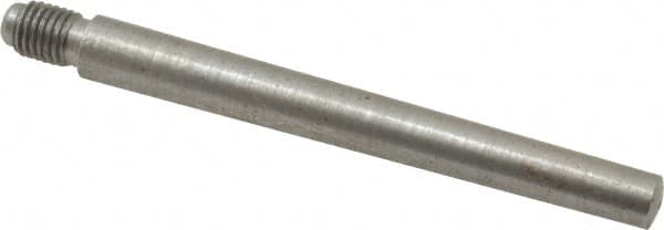 Value Collection - Size 6, 0.339" Large End Diam, Uncoated Steel 5/16-24 Threaded Taper Pin - Grade C-12L14, 3 Pin Length - Exact Tooling