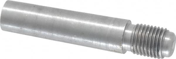 Value Collection - Size 7, 0.407" Large End Diam, Uncoated Steel 3/8-24 Threaded Taper Pin - Grade C-12L14, 1-1/2 Pin Length - Exact Tooling