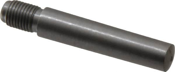 Value Collection - Size 7, 0.407" Large End Diam, Uncoated Steel 3/8-24 Threaded Taper Pin - Grade C-12L14, 1-3/4 Pin Length - Exact Tooling