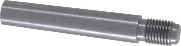 Value Collection - Size 7, 0.407" Large End Diam, Uncoated Steel 3/8-24 Threaded Taper Pin - Grade C-12L14, 2 Pin Length - Exact Tooling