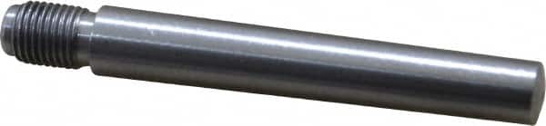 Value Collection - Size 7, 0.407" Large End Diam, Uncoated Steel 3/8-24 Threaded Taper Pin - Grade C-12L14, 2-1/2 Pin Length - Exact Tooling