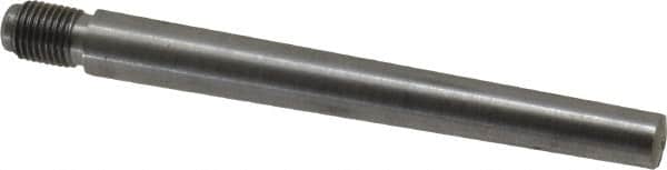 Value Collection - Size 7, 0.407" Large End Diam, Uncoated Steel 3/8-24 Threaded Taper Pin - Grade C-12L14, 3-1/2 Pin Length - Exact Tooling