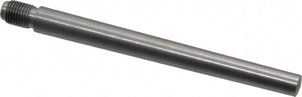 Value Collection - Size 7, 0.407" Large End Diam, Uncoated Steel 3/8-24 Threaded Taper Pin - Grade C-12L14, 4 Pin Length - Exact Tooling