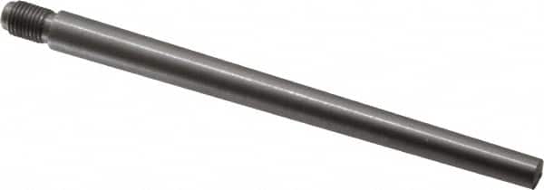 Value Collection - Size 7, 0.407" Large End Diam, Uncoated Steel 3/8-24 Threaded Taper Pin - Grade C-12L14, 5 Pin Length - Exact Tooling